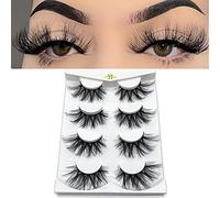 25mm Lashes,Dramatic 6D Faux Mink Lashes,Fluffy Volume Eyelashes,Thick Crossed Lashes,Long Faux 25mm Mink Lashes()
