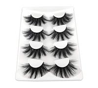 25mm Lashes,Dramatic 6D Faux Mink Lashes,Fluffy Volume Eyelashes,Thick Crossed Lashes,Long Faux 25mm Mink Lashes()