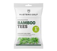 (25mm, Lime) Masters Bamboo Graduated Golf Tees (Pack of 25)