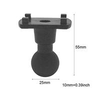 25mm Metal 4 Hole AMPS To 25mm Rubber Adapter For Arkon Robust Mount Series Retail Black Camera DVR Accessories