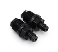 25mm Motorcycle Preload Adjusters Fork Bolts Cap Aluminum Front Shock Absorber Screw Bolt Thread 21mm x 1.0mm Pitch (Black)
