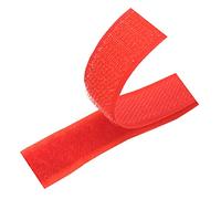 25mm,Non self Adhesive Back Nylon Strips Fabric Fastener,Interlocking Tape(Red,25MM x 5 Yards)