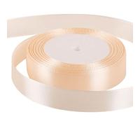 25mm Off-White Ribbon for Gift Wrapping 22M,Off-White Satin Ribbons Fabric 25mm Thick for Crafting Hair Bow Christmas Polyester Ribbon Cake Wedding Party Balloon Car Ribbons Decoration