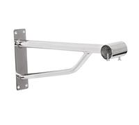 25mm or 1 inch Premier Heavy Duty Wall FIX Chrome Support ARM Bracket for 25MM Diameter Tube, Walk in Wardrobe Chrome TUBING Hanging Rail System for Shops, Home and Retail (1 x 25mm Tube Bracket)