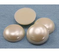 25mm Pearl H309 Round Flat Back Acrylic Cabochons 1 Inch Plastic Gems for Crafts Costume Embelishments Card Making Jewels Jewelry Making Cosplay Jewels - 12 Pieces
