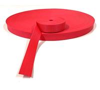 25mm Polypropylene Webbing Lightweight Strap For Backpacks Belts Handles Bags Straps Dog Leads (2 Metres, Red)