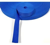 25mm Polypropylene Webbing Lightweight Strap For Backpacks Belts Handles Bags Straps Dog Leads (25 Metres, Royal Blue)
