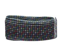 25mm Printed Dots Silk Ribbon, 10 Yards DIY Craft Ribbon, Polyester Fabric - Stylish Design, Durable Material, Perfect for Hair Bows and Gift Wrapping (Printed 2 Ribbons)