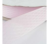 25mm Ribbon Diamond Gingham Taffeta Tape Wedding Buy 1 2 4 8m 10 Colour 347D, 01 Very Light Pink, 1 Metre