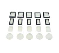 25mm Round,21x15,31x14,25x32mm White's Clear Silicone Waterproof Protect Cover Rectangle Cap For KCD Rocker Switches IDGTTLDF(20mm Round,5 pieces)