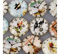 25mm Round One Style Mix Pattern Photo Glass Cabochon-20pcs/lot (C4308)