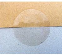 25mm Round x Pack of 102 Gloss Clear Transparent Seals - Self-Adhesive Labels with a Standard Permanent Adhesive