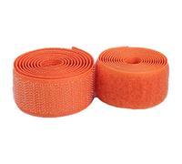 25mm Sew in Hook and Loop Tape on Non-Adhesive Nylon Fabric Fastener Fastening for Sewing Crafting Fixing Cushions Clothes,Magic(Orange,25mm x 10Yard)