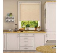 25mm Slat PVC Venetian Blind 152cm Drop (Natural, 145cm (57.08"))