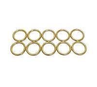 25mm Solid Brass O-Rings x10 Ideal For Dog Leads Collars Horse Reigns Leather Crafts Belts Keychains Crafts (10)