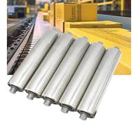25mm Stainless Steel Conveyor Belt Rollers 30 Pack 22" Length with Bearings Heavy Du for Factories Warehouses Woodworking Doc & S Stands & High Performance