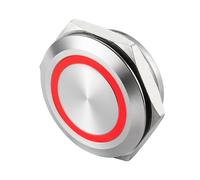 25mm Stainless Steel Push Button Switch Short-Throw Self-Reset Momentary LED Touch Elevator 1Pcs(8,LED Voltage 6V)