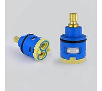 25mm Tap Cartridge Ceramic Disc Cartridge Replacement Inner Control Ceramic Tap Cartridge Faucet Valve for Mixer Tap Blue