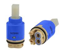 25mm Tap Cartridge Certification Ceramic Faucet Replacement Cartridge Mix Tap Inner Cartridge for Single Lever Tap, Monobloc Bathroom or Kitchen Mixer Taps