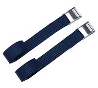 25mm Tie Down Strap with Alloy Cam Buckle (Pack of 2) (navy blue, 1 metre)
