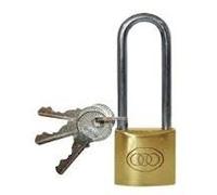 25mm Tri-Circle Brass Padlock Long Shackle