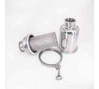 25mm Tri Clamp in-line Filter Strainer - SUS 304ss, 245mm Length, Microporous Design for Beer, Dairy, Food use 1pc(150 Mesh)