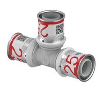 25mm Uponor S-Press PLUS Equal Tee (PPSU) - MLCP Fitting - 1039946