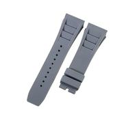 25mm Vented Rubber Silicone Watch Strap Deployment Clasp for Richard Mille | Replacement Band Sports Wristbelt Metal Deployment Clasp Accessories