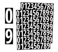 25mm, Vinyl Sticky Numbers Stickers, Stick on Door Numbers - 600 PCS, White