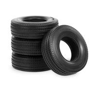 25mm Wheel Hard Tire For Tamiya For MAN For ACTROS For SCANIA 1/14 | Hard rubber semi-truck tires with foam inserts deliver stable handling and long wear for 1/14 scale. RC