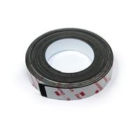 25mm Wide X 1.3mm Thick Gloss White Ferrous Strip With Self Adhesive (1M Length)