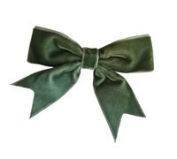 25mm Width Velvet Ribbon Bows Crafting, Christmas, Clothing Scrapbooking (Sage 2 Pack)