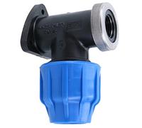 25mm x 1/2" MDPE Wall Elbow Outside Tap Fitting Threaded Connector Bend
