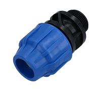 25mm x 1" MDPE Male Adapter Compression Coupling Fitting Water Pipe PN16
