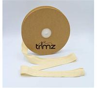 25mm x 25m: Trimz Natural Cotton Herringbone Tape 25mm x 25m | Medium Width Craft Ribbon | Sewing, Home Decor, DIY Projects