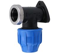 25mm x 3/4" MDPE Wall Plate Elbow Outside Tap Fitting Threaded Connector Bend