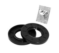 25mm X 55mm X 10mm Black Double Lip Oil Seal, Nitrile Rubber Cover Double Lip with Spring, Oil Shaft Seal Fit for Bearing Shaft