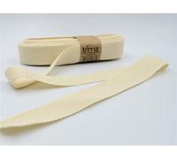 25mm x 5m: Trimz Natural Cotton Herringbone Tape 25mm x 5m | Compact Medium Craft Ribbon | Precise Crafting, Small Projects