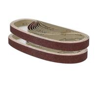 25mm x 762mm Aluminum Oxide Sanding Belts, 40/60/80/120/240/320 Assorted Grits Sanding Belt for Belt Sander (12 Pack)