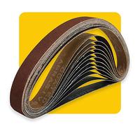 25mmx762mm 25mm x 762mm Sanding Belt Assorted Pack,12 Pcs(4 Each of 80 120 150 Grits) Aluminum Oxide for Sander
