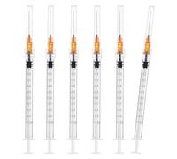 25Pack 1ml Industry Lab Clear Plastic Dispensing Tools,Multiple Uses Measuring Tools,Individually Wrapped (1ml-25G-25mm-25Pack)