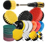 25Pack Drill Brush Attachment Set