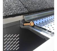 25Pack Gutter Bracket 5inch Carbon Steel Hidden Rain Gutter Hanger with a Pre-Inserted Screw Universal Gutter Support Fastener Clip for Repairing Sagging Gutters