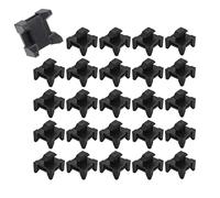 25Pack Plastic Cable Zip Tie Mounting Blocks, Wire Management Base Mounts Fast Cable Tidying Tool for 40 Series Aluminum T-Slot Extruded Profiles