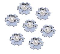 25Pcs 0.5W 5V High Power LED Lamp Bead Light Source Chip with Aluminum Plate,Start, High Brightness for Flashlights, DIY Modeling Lights (Blue Lighting)