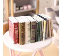 25PCS 1:12 Scale Miniatures Dollhouse Books Mini Books Mini House Accessories Books Model Decoration for Mini House Decor
