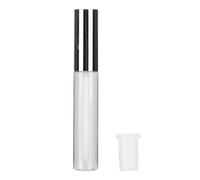 25pcs 10ml Empty Clear Lipgloss Bottle with Soft Brush Applicator, Refillable Eyelash Growth Liquid Container, Transparent PE Cosmetic Tube for Lip Oil Mascara Dye,