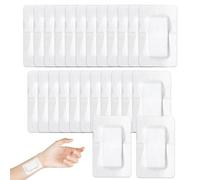 25Pcs 10X15cm Adhesive Wound Dressings, Breathable Large Plasters for Wounds, Hypoallergenic Sterile Dressings for Wounds Cuts and Grazes, Diabetic Leg Ulcers, Venous Leg Ulcers