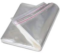 25pcs 12" x 18" Inch Clear Poly Bags Bulk Adhesive Envelopes Self Seal Cellophane Bags Large Self Seal Flap Easy Peel Clear Plastic Bags 2 Mil, Fit for A4 Paper