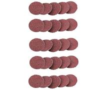 25pcs 50mm Drill Sandpaper Rotary Sanding Disc 2 inch Sanding Discs Quick Change Roller Lock Sandpaper Sheet 60 Grit